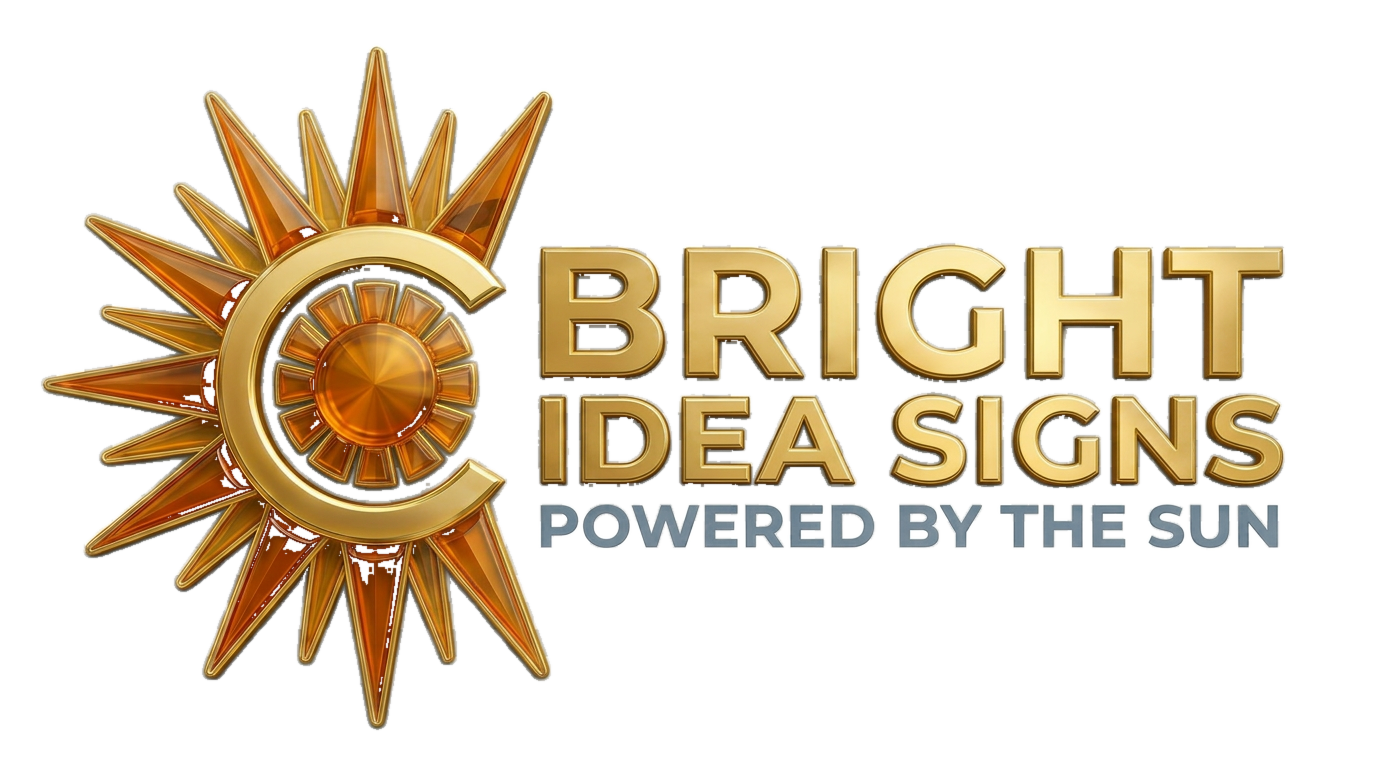 Bright Idea Signs — Powered by the Sun
